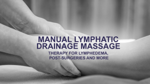 lymphatic drainage massage therapist